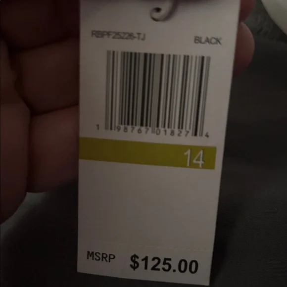 Black One-Piece Swimsuit with Decorative Front Straps - Picture 3 of 3